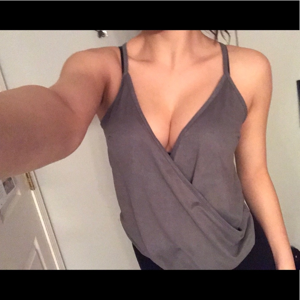 Gray tank top